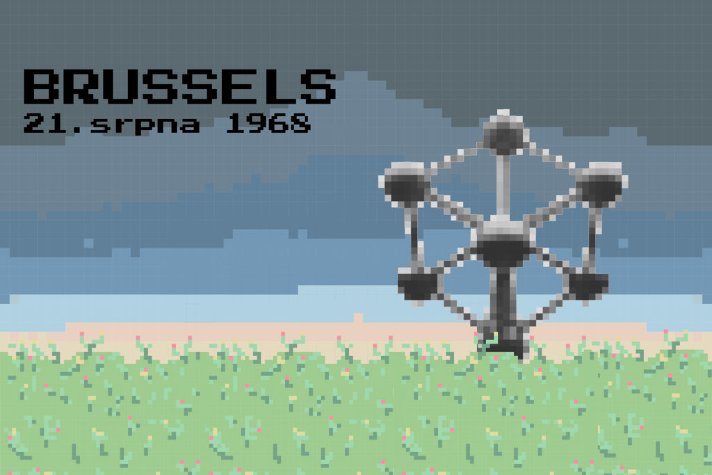 brussels pixel art