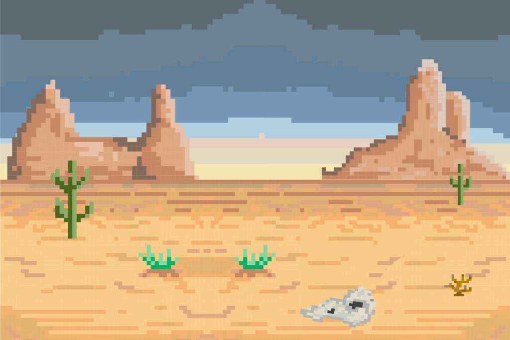 Desert pixel art